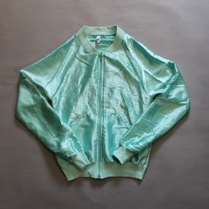 NWT American Apparel Mint Green Satin Jack…
